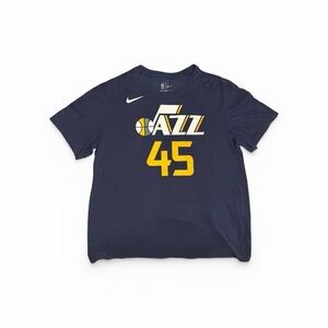 Utah Jazz Donavan Mitchell T-Shirt Jersey-  Mens Large🟡🔵🏀